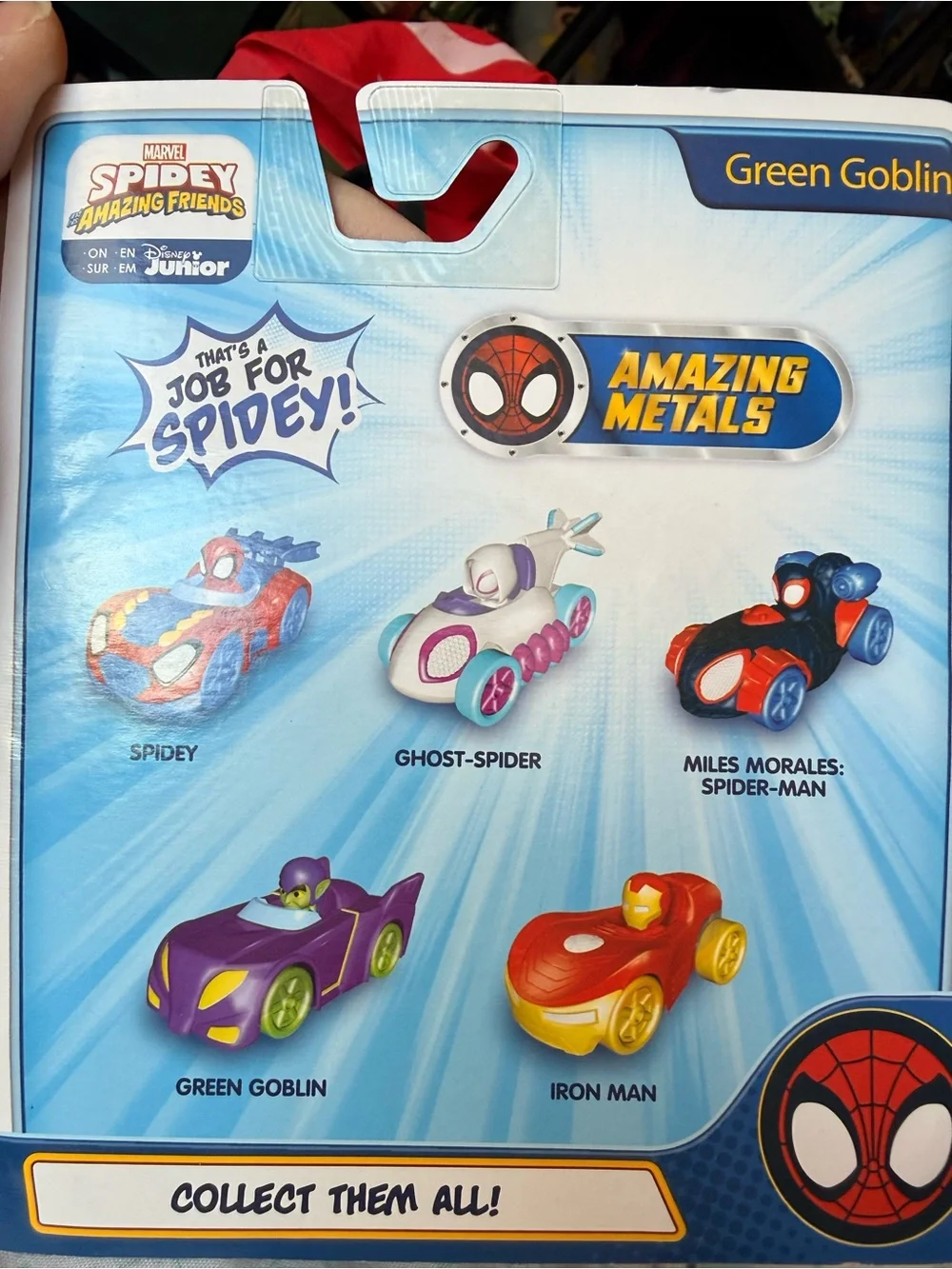 Marvel Miles Morales Black, Red & Blue Spin Vehicle